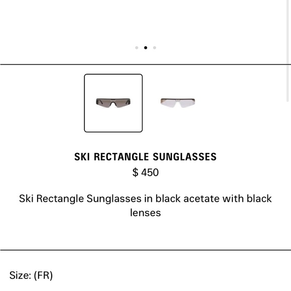 BALENCIAGA SKI RECTANGLE SUNGLASSES - Picture 7 of 7